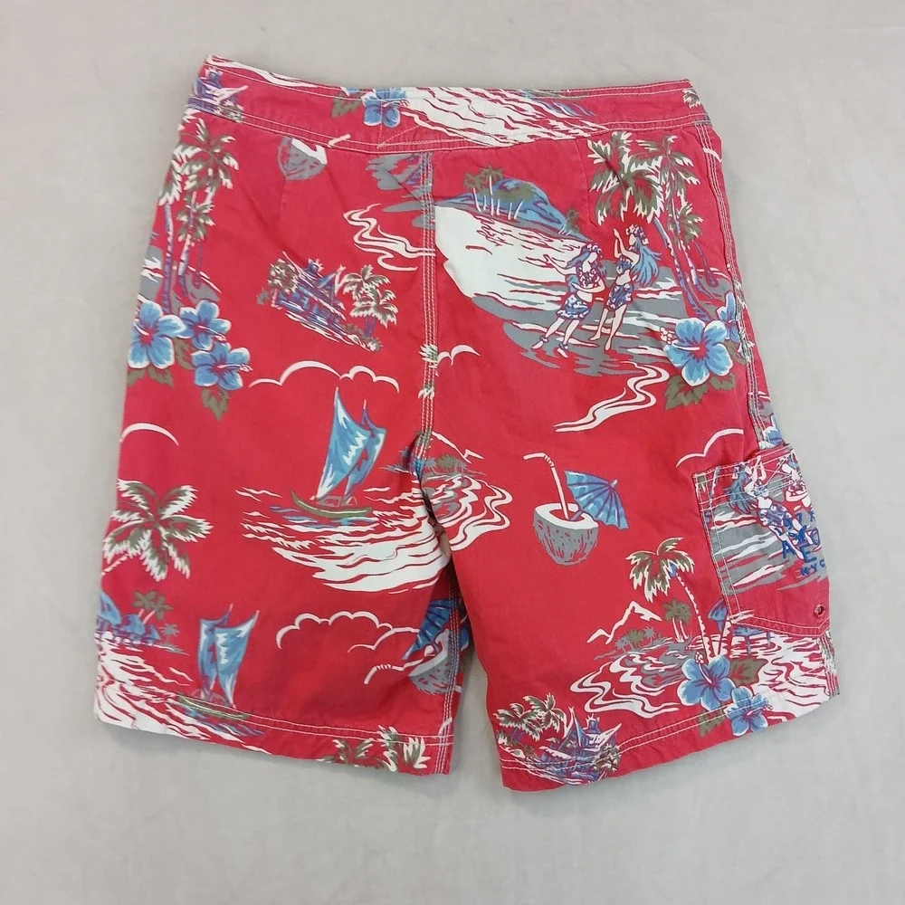 American Eagle 30x9 30 Mens Board Shorts Floral Mesh‎ Liner